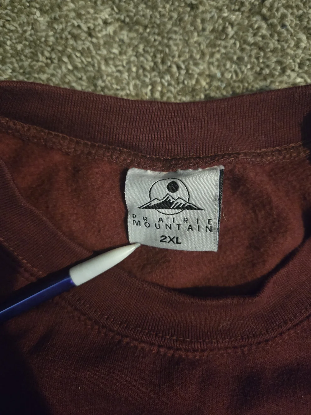 Myrtle Beach South Carolina Maroon Crewneck Sweatshirt - Classic Pullover - Picture 2 of 3